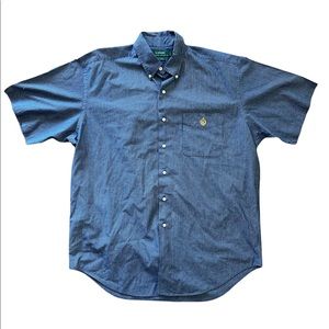 Polo by Ralph Lauren Short Sleeve Shirt Men’s Size L in Blue Color